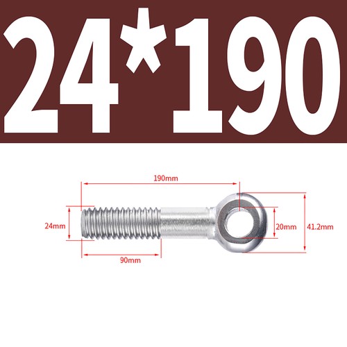 Tornillos de ojo de acero inoxidable A2 anillos roscados alambre de catenaria tornillos colgantes M5-M24 - Imagen 144 de 145