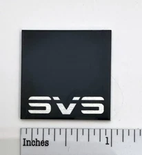 SVS Logo Badge Custom Made Aluminum Self Stick