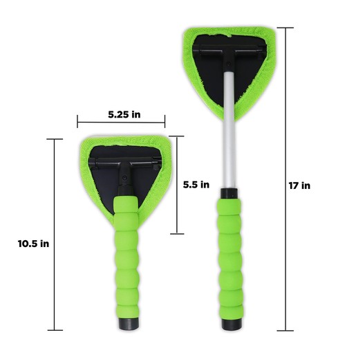 Windshield Cleaner 2 Pack Window Glass Cleaning Tool With Extendable Handle Wa - Picture 3 of 4