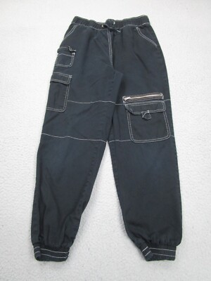 00's Black Cargo Pants y2k Archive