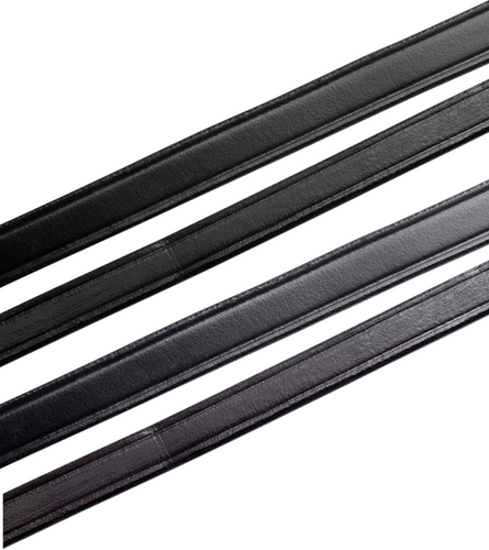 Hy Equestrian Plain Leather Reins Billet Showing Dressage Black/Brown Pony/Full - Picture 1 of 5