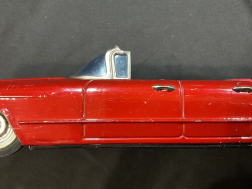 Vintage 1960s Cadillac Convertible Tin Friction Car Japan by Bandai 11 1/2" - Picture 14 of 24
