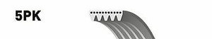 Gates Micro-V Multi-Côtelé Ceinture 6PK1070 remplace 03L903137,11287838200