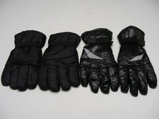 LOT OF 2 - Black - XL Size Polyester Gloves  1 Goodfellow, 1 Unbranded 