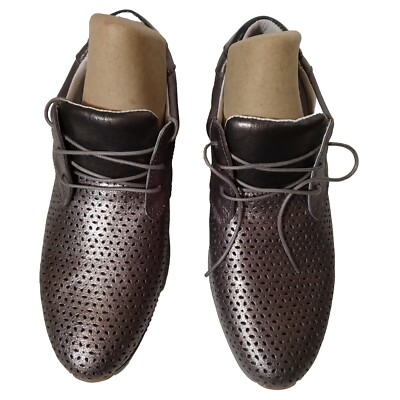 Eric Michael Casual. Metallic Silver Shoes Made In Portugal Size 41 Is 10 