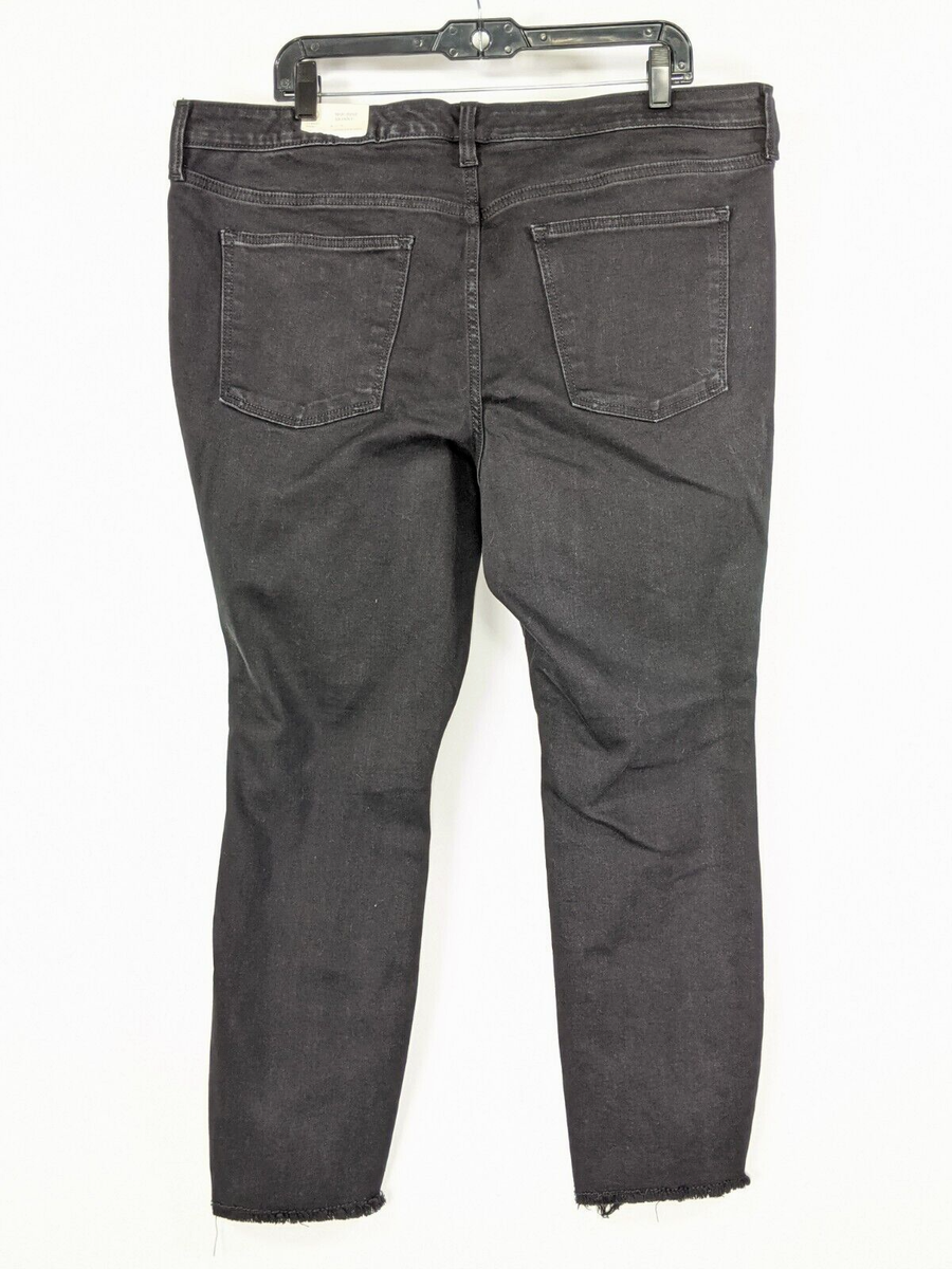 THEREDTHREAD S DROOP DENIM PANTS BLACK S