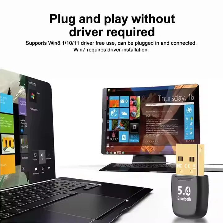 Bluetooth Adapter 5.4 Stick USB Transmitter Dongle PC Notebook Bluetooth Adapter