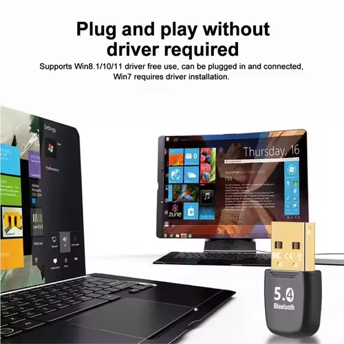 Bluetooth Adapter 5.4 Stick USB Transmitter Dongle PC Notebook Bluetooth Adapter - Bild 5 von 6