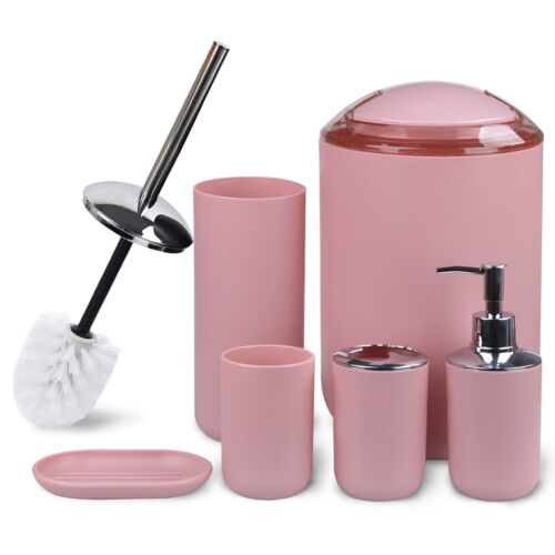 6STCK. BADEZIMMER ZUBEHÖR SET BIN SEIFENSPENDER ZAHNBÜRSTE TUCHER TOILETTENBÜRSTE - Bild 30 von 77