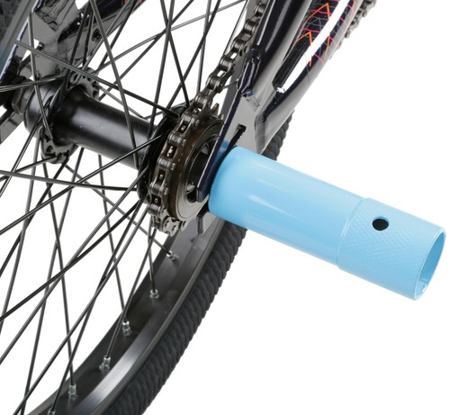 BMX Fahrrad Stuntstifte Schleifen Freestyler Trickmuttern 10/14 mm Achse 110 mm Länge - Bild 3 von 5