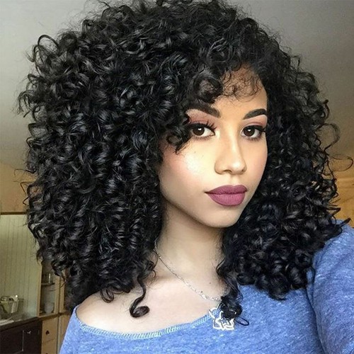 Short Afro Kinky Curly Wigs Full Wigs Synthetic Hair for Black Women Daily Party - Picture 3 of 11