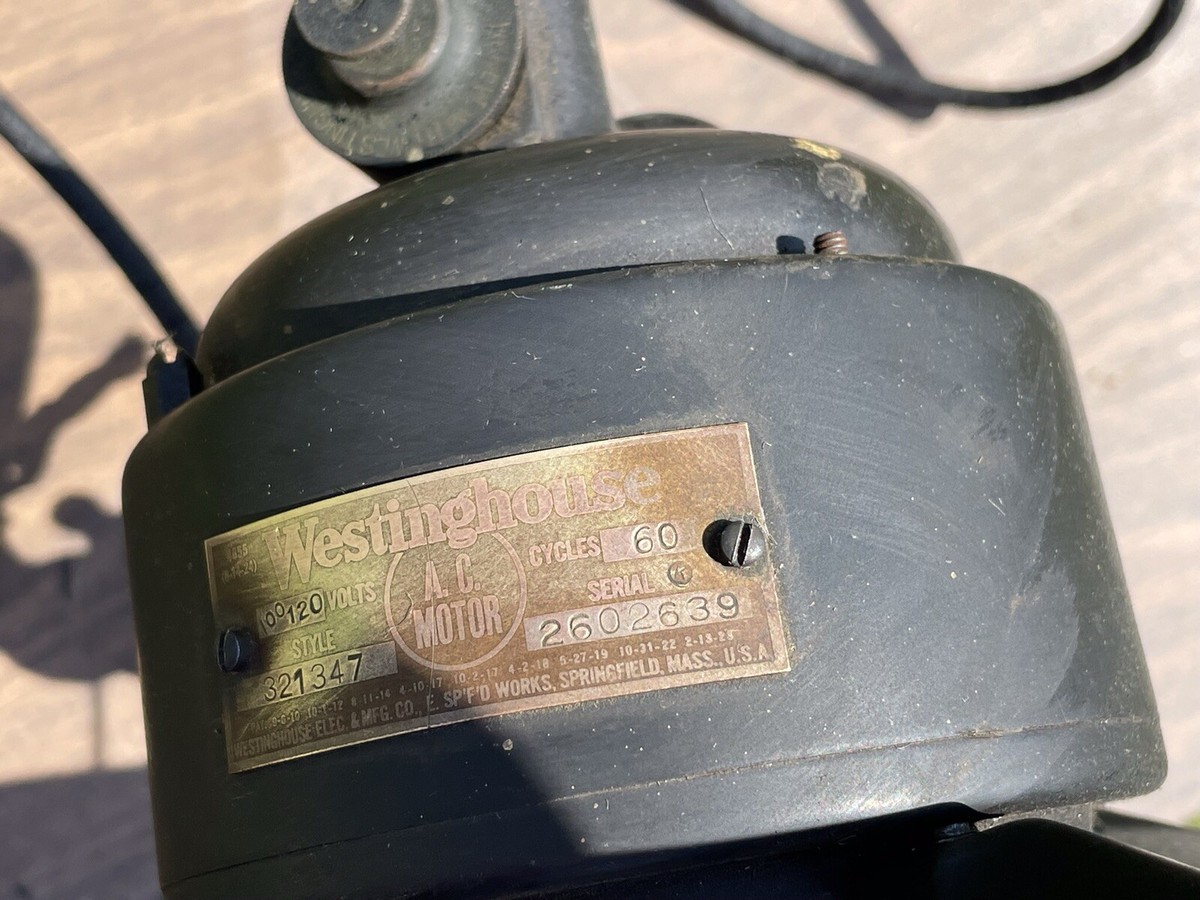 WESTINGHOUSE クラシックファン Antique 1920s Metal Westinghouse AC Motor 16