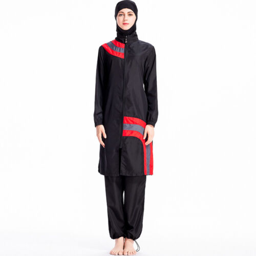 Muslim Women Hijab Swimwear Full Cover Beachwear Islamic Burkini Swimsuit Arab - Picture 8 of 21