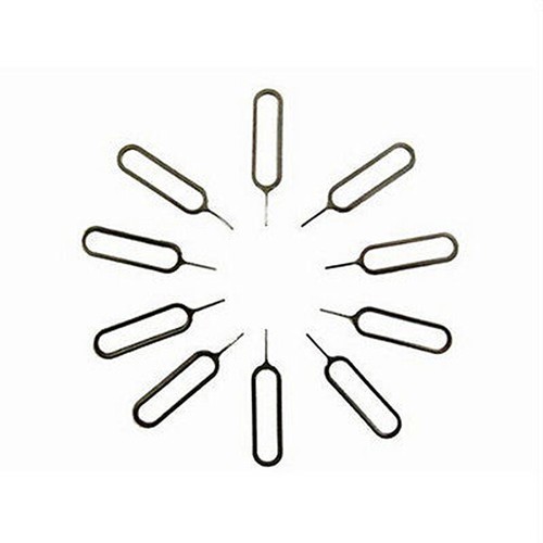 10PCS Ejection Pin SIM Card Tray Tool Remover Classic Silver Hard Metal Durable - Picture 4 of 8