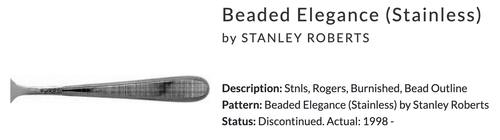 7 Forchette per insalata singole con perline Elegance (acciaio inossidabile) di STANLEY ROBERTS 6 7/8" - Foto 4 di 6