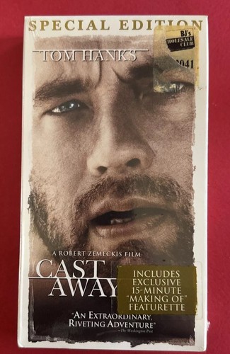 Cast Away (VHS 2000) Special Edition Sealed Tom Hanks Zemeckis watermark - Picture 1 of 10
