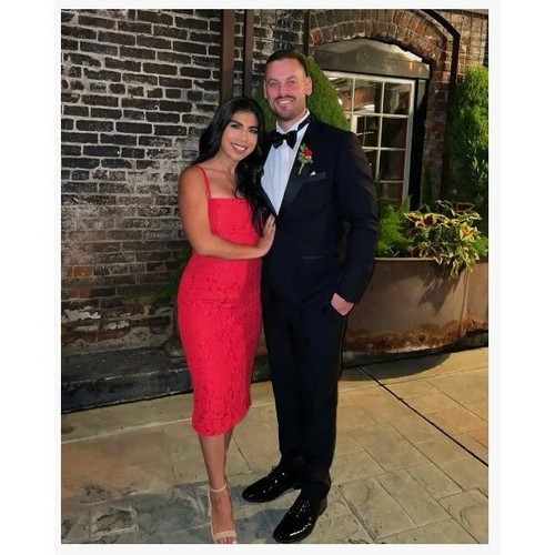 Fame and Partners The Max Dress in Red 12 Womens Lace Sheath Midi - Picture 11 of 12