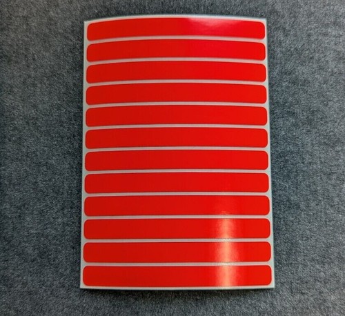 REFLECTIVE STRIP STICKERS - 95MM X 10MM - A6 SHEET - CHOOSE YOUR COLOUR - Picture 7 of 10