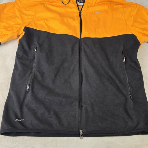 Nike Running Full Just Do It Chaqueta con Capucha para Hombres 2XL Naranja Negro Reflectante - Imagen 7 de 9