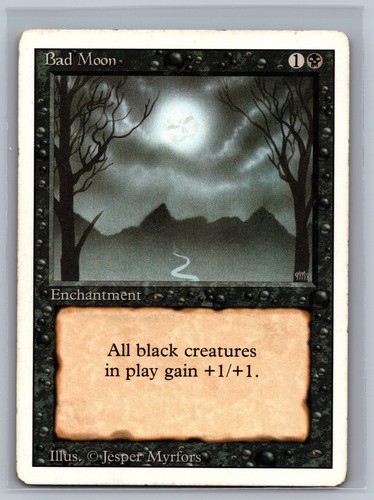 Magic The Gathering Revised Edition Bad Moon MTG TCG CCG 3rd 3ED - Picture 1 of 2