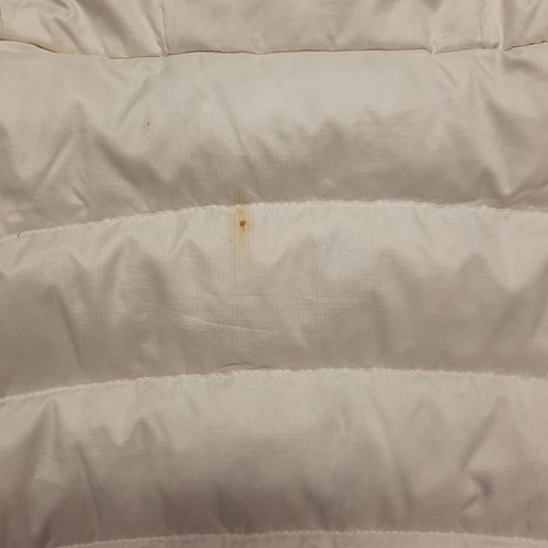 Patagonia Girls Reversible Down Hooded Sweater Jacket Size XL 14 White Floral - Picture 14 of 14