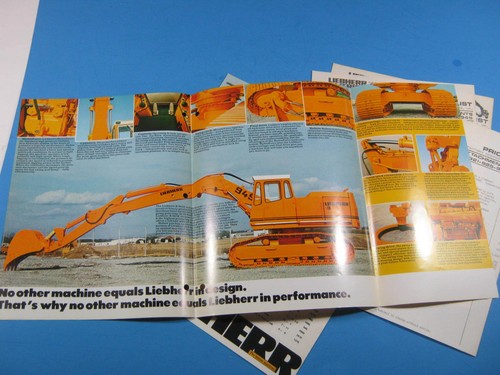 LIEBHERR R 945 B HYDRAULIC EXCAVATOR BROCHURE SPEC PRICE DEALER SALES 1974 - Picture 2 of 8