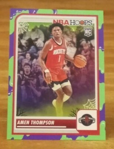 2023-24 Hoops Haunted Hoops Slime RC Amen Thompson Houston Rockets