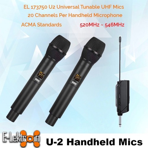 E-Lektron KSM-30 Karaoke Set 2 X 12-inch Active Speakers Audio Mixer Microphones - Picture 9 of 10