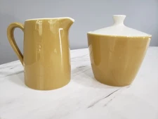 Royal China Star Glow Sugar Bowl & Creamer Atomic MCM Kitchen Decor