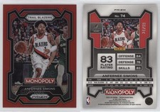 2023-24 Panini Prizm Monopoly Red Prizm /99 Anfernee Simons #74