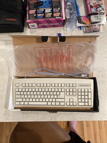 Sega Dreamcast Keyboard Model HKT-7620 OEM Authentic CIB complete with box! - Picture 5 of 5