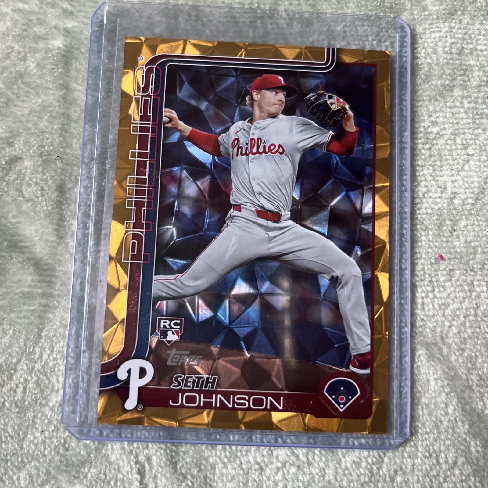 2025 Topps Series 2 - Seth Johnson Rc #362 Gold Diamante Foil 44/50
