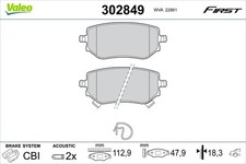 VALEO 302849 Bremsbeläge Satz Hinten für NISSAN NP300 Navara Pickup (D23)