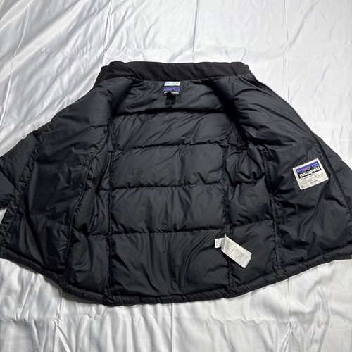 Patagonia Down Jacket Kids Boys Medium Puffer 75% Duck Down Black Clean - Picture 5 of 16
