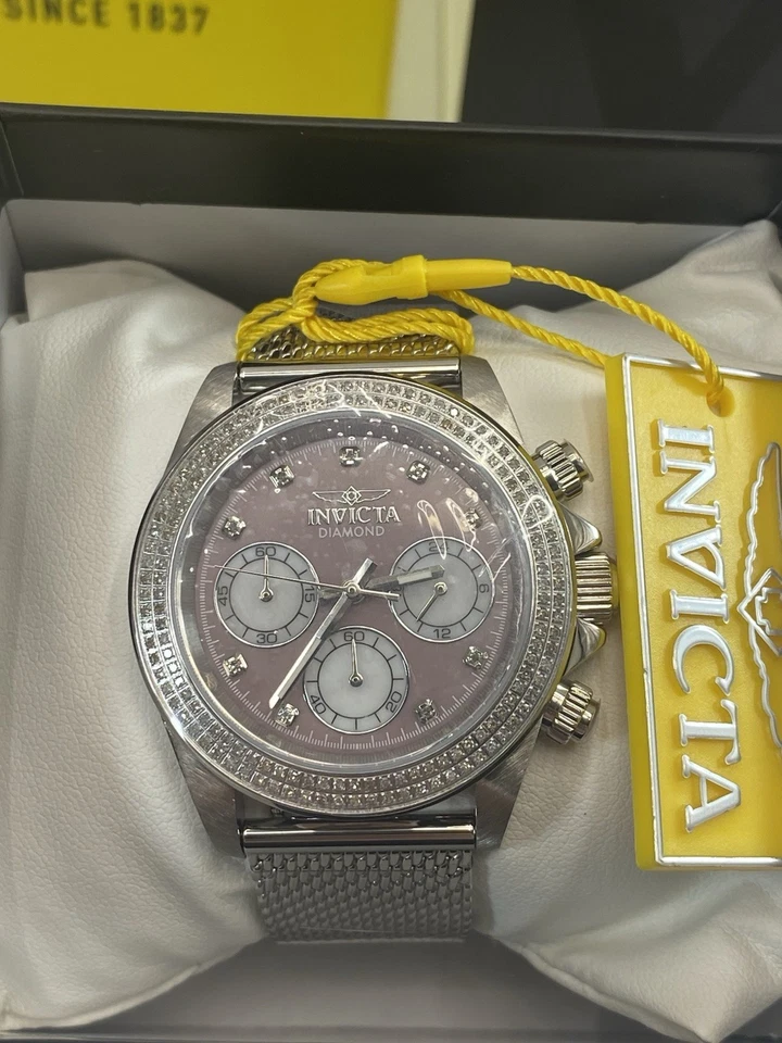 ¡Nuevo! Reloj Invicta Elite Diamante 0,88 quilates Diamante Madreperla Esfera 44 mm Foto 2 de 4