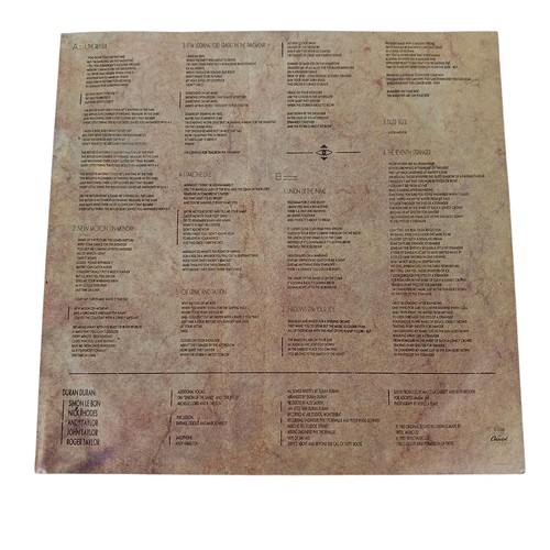 Duran Duran Seven And The Ragged Tiger 1983 LP Synth Pop Record Promo Sticker - Bild 4 von 9