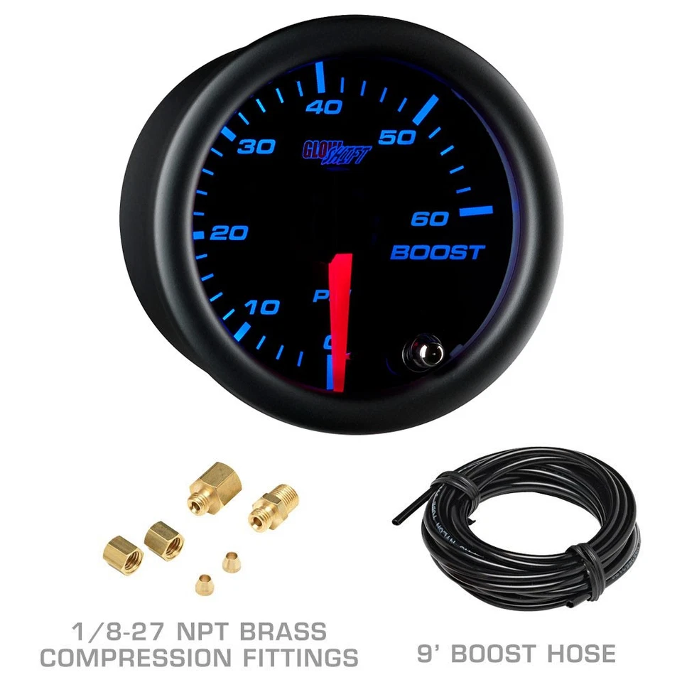 GlowShift Black 7 Diesel Gauges + Tan Pod for 07-13 Chevy Silverado Duramax - Image 4 of 4