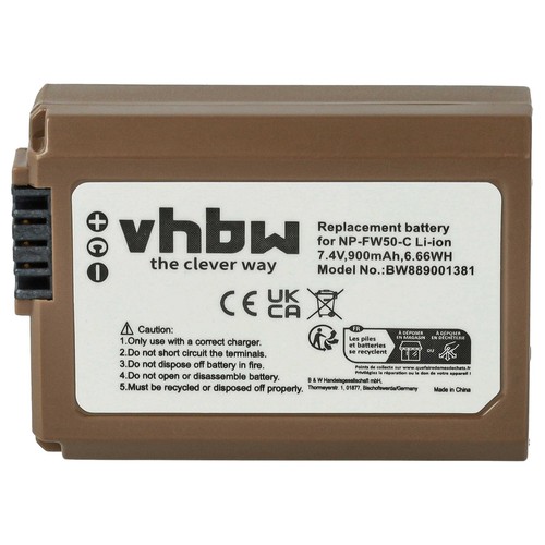 Battery for Sony Alpha ZV-E10 SLT-A55VL SLT-A55VY 900mAh - Picture 2 of 9