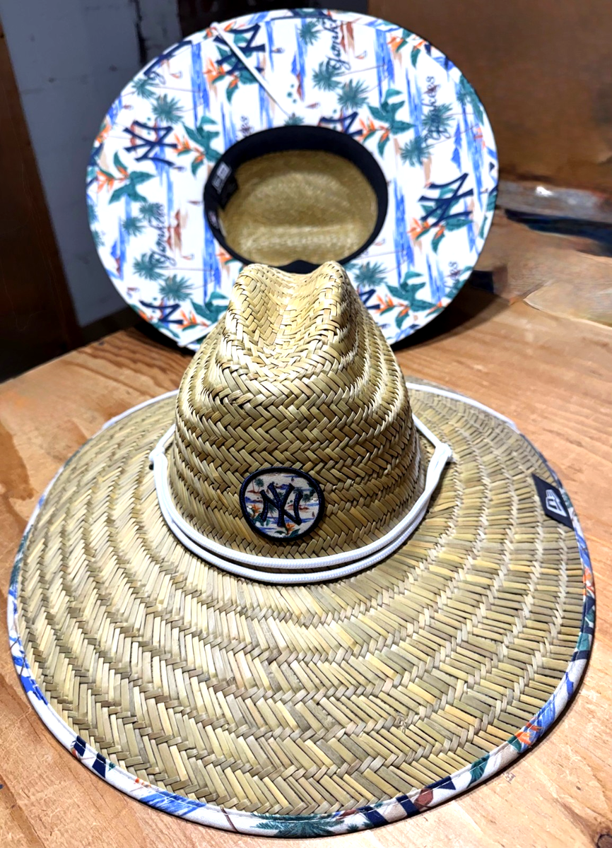 New York Yankees New Era Straw Fisherman lifeguard Gardening Hat