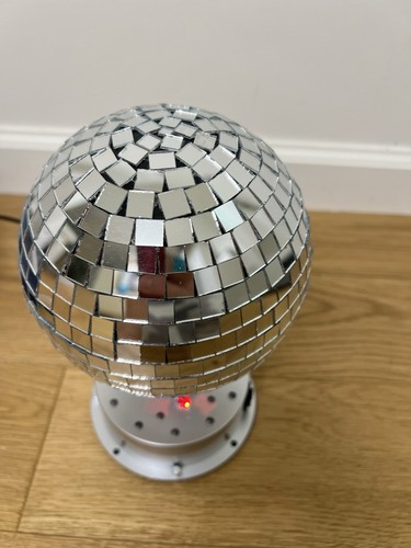 Mirror Disco Ball, Wireless LED Speaker Party Mirror Ball 10” Revolving XO POPPY - Picture 2 of 15