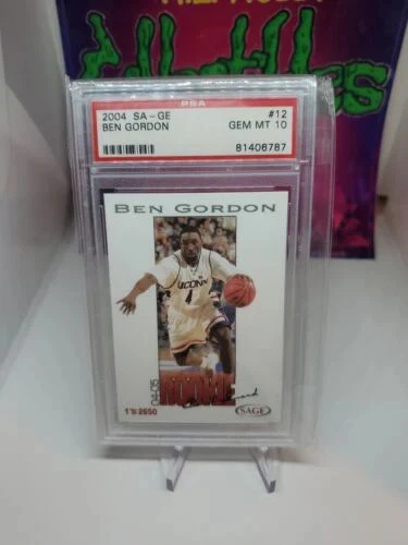 Ben Gordon NBA Chicago Bulls 2004 Sage Basketball 1/2650 RC #12 PSA Gem Mint 10 - Image 2 of 4