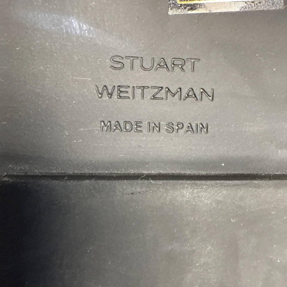 Mocasines Stuart Weitzman Cuero Gamuza Negro Talla 7 Hecho en España Excelente Estado Foto 2 de 4