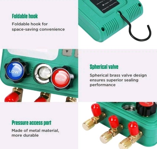 DUOYI DY523 Refrigerant Manifold Gauge Kit for Automotive Air Conditioning ot25 - Picture 10 of 12