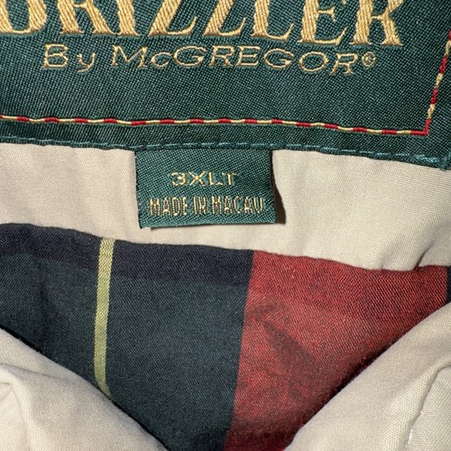 Drizzler by McGregor giacca uomo 3XLT giacca a vento full zip cappotto foderato a quadri - Foto 4 di 11