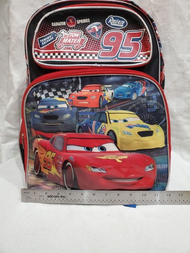 Disney Cars School Backpack, McQueen 95, Tow Mater, Shiny 16" - Picture 12 of 17
