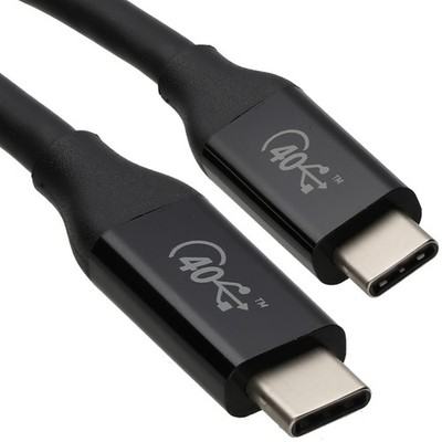 USB 4 Thunderbolt 3 ZERTIFIZIERT Typ C Kabel 40Gbps Video/Daten ABS Enden 0,8m