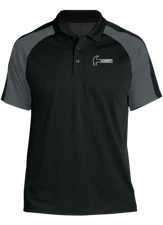 Hammer Bowling White Tournament Polo Black/Gray