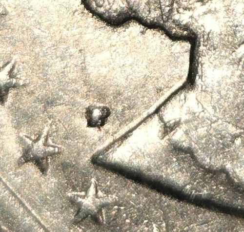 1979 P~ Susan B Anthony Dollar ~RARE Error Filled P Dot ~Reverse Error Dot. - Picture 3 of 3