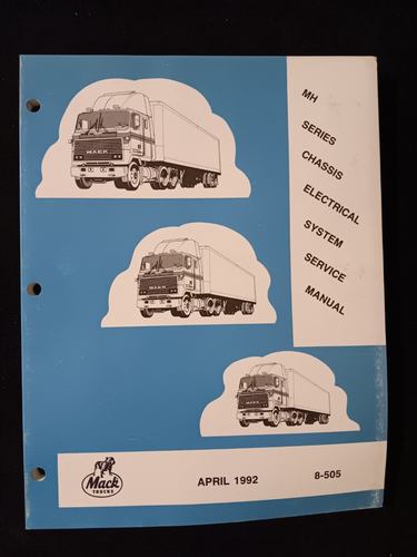 1992 MACK TRUCK MH ELEKTRIK WARTUNGSHANDBUCH REPARATUR SCHECKHEFT - Bild 1 von 2