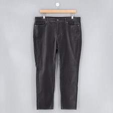 NWT J.JILL Velveteen Stretch Jeans Slim-Leg Pants Flagstone Dark Gray Size 12P